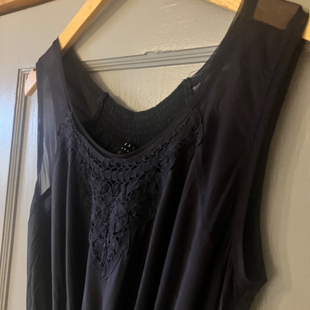 Gorgeous Navy Angeleye London Sleeveless Highlow Dress